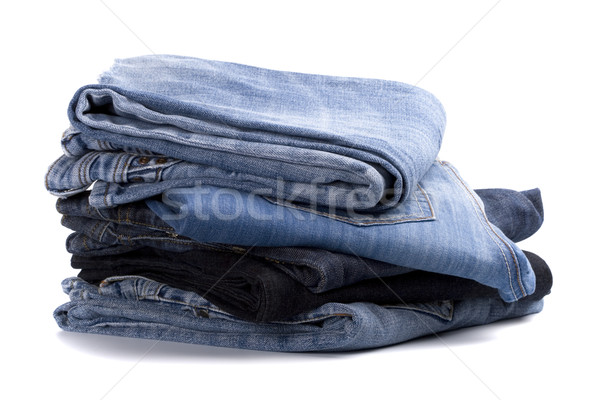stack of blue jeans Stock photo © marylooo