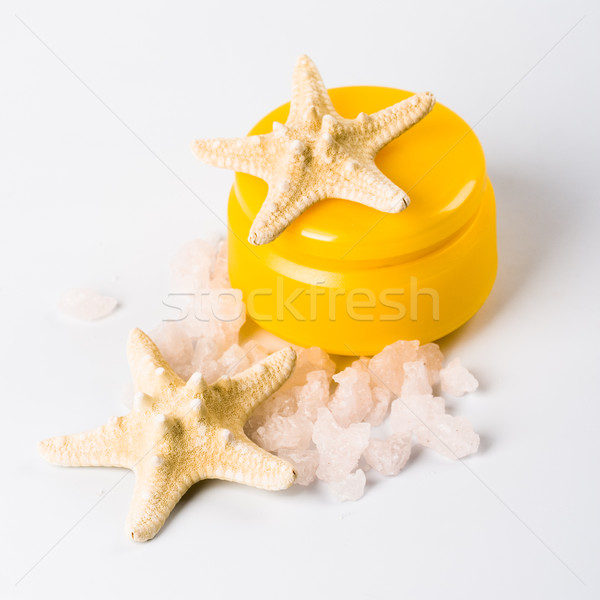 facial creme, seasalt and seastar Stock photo © marylooo