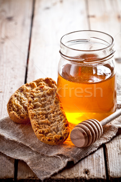 crackers and honey  Stock photo © marylooo