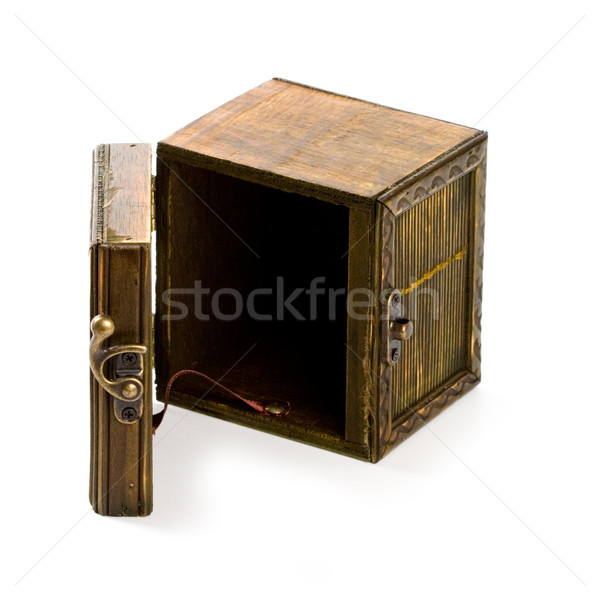 old vintage wooden casket Stock photo © marylooo