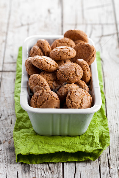 meringue almond cookies in a bowl  Stock photo © marylooo