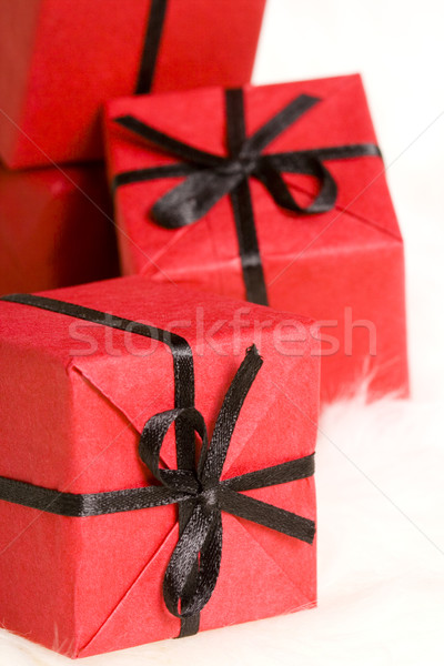 red gift boxes Stock photo © marylooo