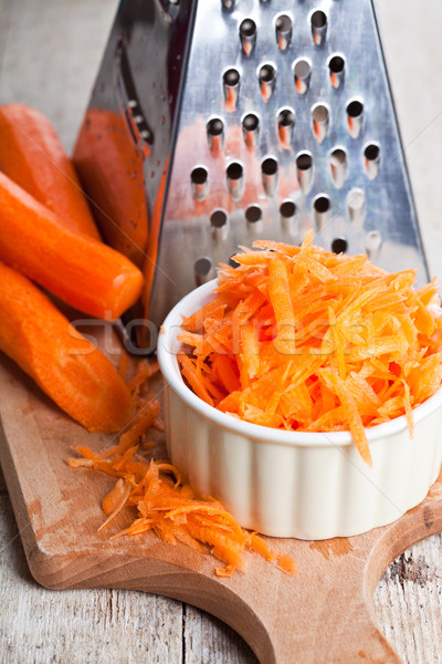 metal grater and carrot Stock photo © marylooo