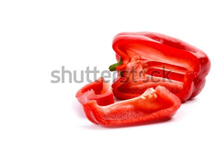 Piros piros paprika fehér étel természet kert Stock fotó © marylooo