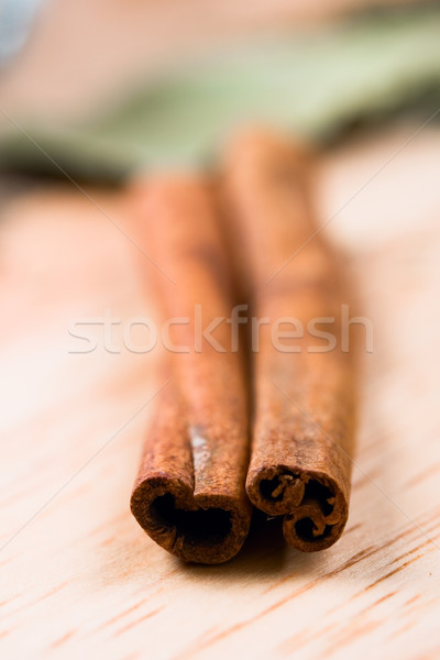 two cinnamon sticks  Stock photo © marylooo