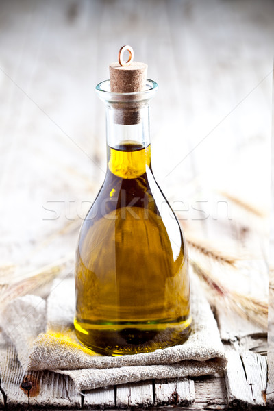 fresh olive oil in bottle Stock photo © marylooo