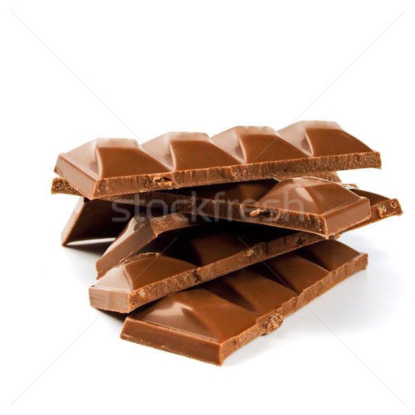 Köteg tej csokoládé kockák étel cukorka Stock fotó © marylooo