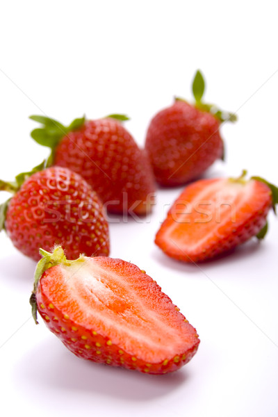 Vers aardbeien witte natuur vruchten Stockfoto © marylooo