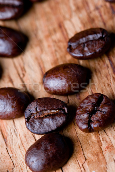 жареный кофе кафе черный Сток-фото © marylooo