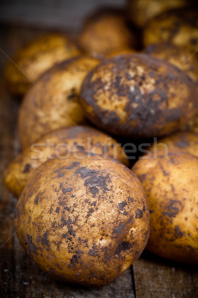 Stock photo: organic potatoes