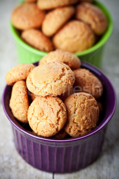 meringue almond cookies in bowls  Stock photo © marylooo
