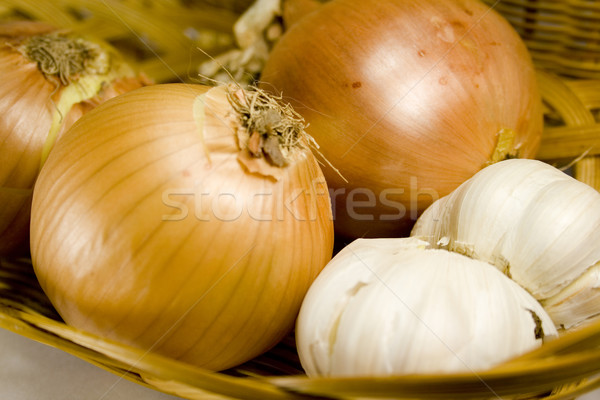 Uien diner najaar eten koken achtergronden Stockfoto © marylooo