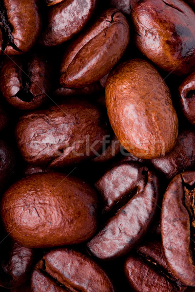 жареный кофе макроса изображение кафе Сток-фото © marylooo