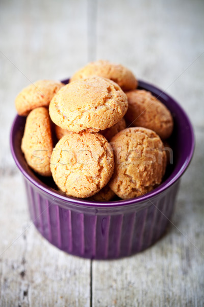 meringue almond cookies in bowl  Stock photo © marylooo