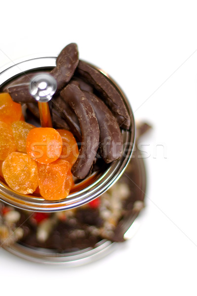 dried fruit and chocolate Stock photo © marylooo