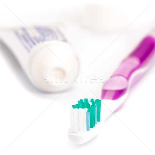 Dentifrice brosse à dents blanche soins dentaires beauté médecine [[stock_photo]] © marylooo