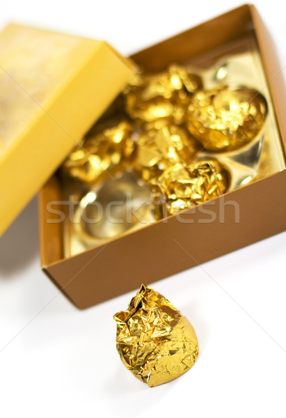 Vak mooie gouden kleuren chocolade Stockfoto © marylooo