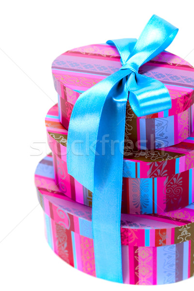 pyramid of colorfull gift boxes Stock photo © marylooo