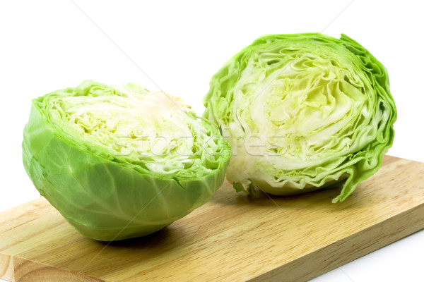 two halves of green cabbage Stock photo © marylooo