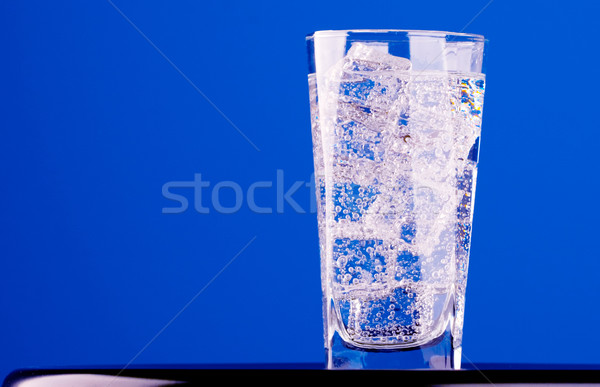 glass with iced water Stock photo © marylooo