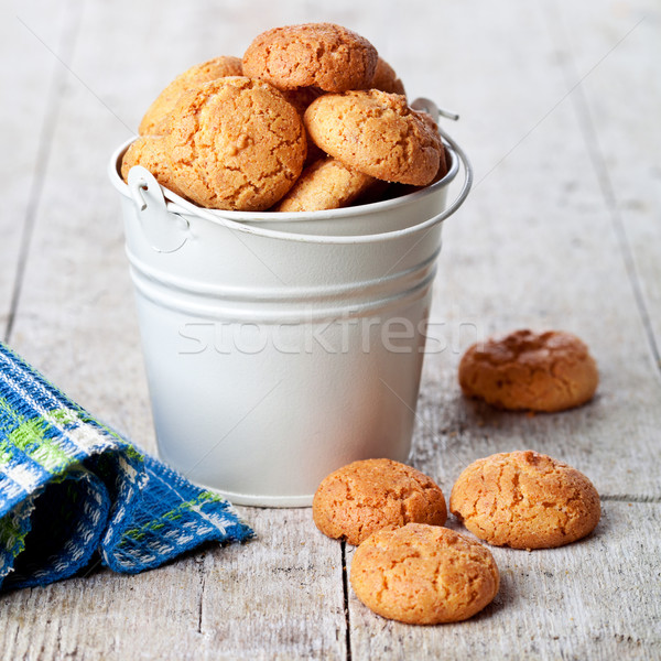 meringue almond cookies in bucket  Stock photo © marylooo