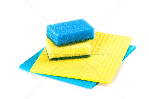 blue and yellow sponges Stock photo © marylooo