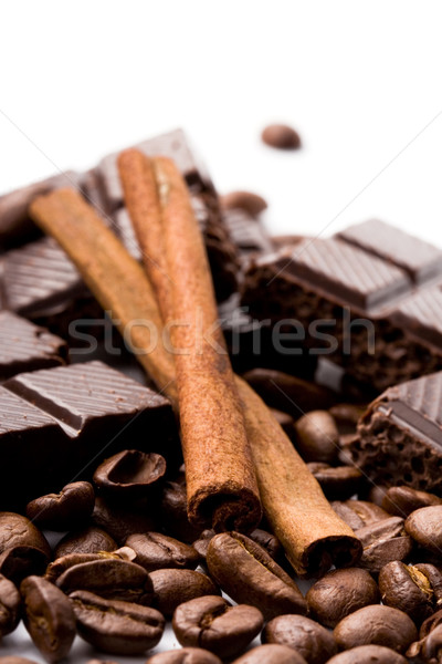 Foto d'archivio: Cioccolato · caffè · cannella · alimentare · candy