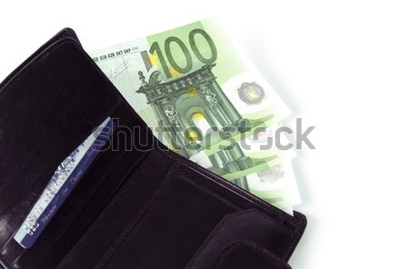 euro and purse Stock photo © marylooo