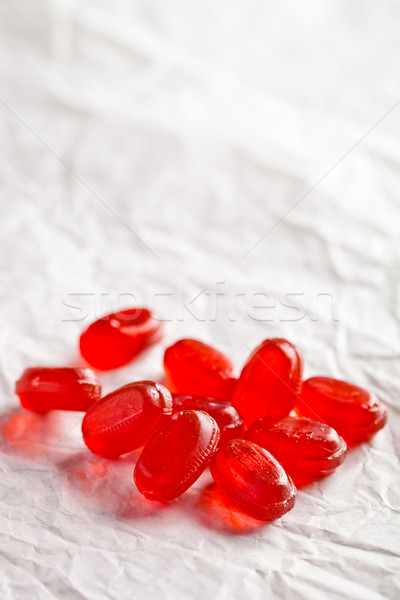 heap of red candies Stock photo © marylooo