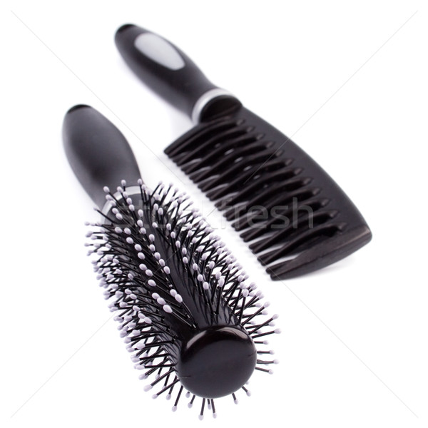 Zwei Mode Schönheit Werkzeuge weiß Pinsel Stock foto © marylooo