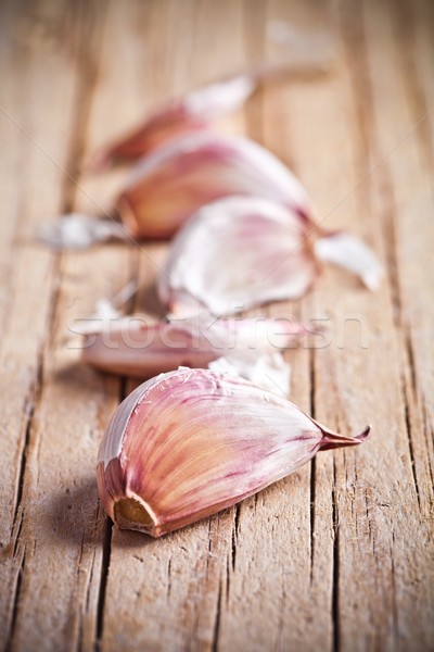  cloves of garlic  Stock photo © marylooo