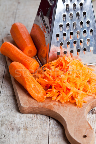 metal grater and carrot  Stock photo © marylooo