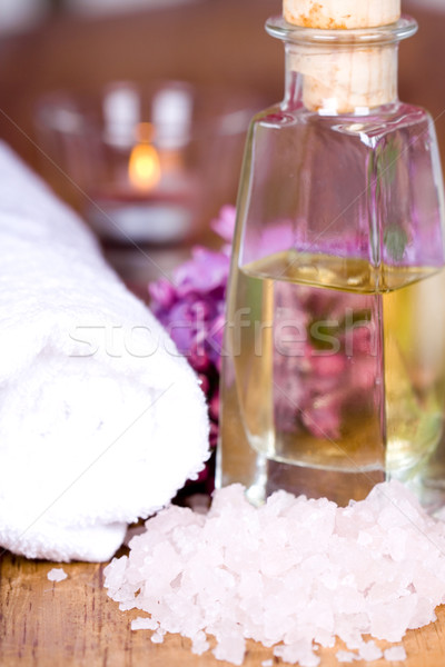 Stock photo: bath and spa items