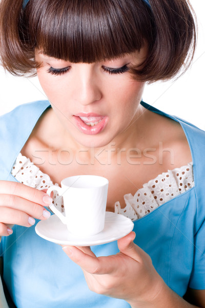woman with cup of coffee  Stock photo © marylooo