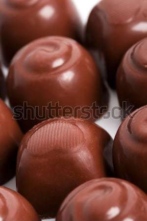 Ciocolată dulciuri alb bomboane culoare Imagine de stoc © marylooo