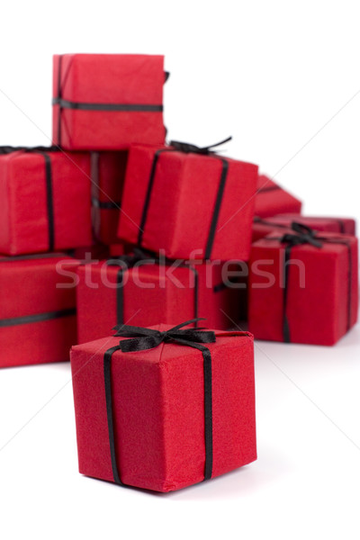 red gift boxes Stock photo © marylooo