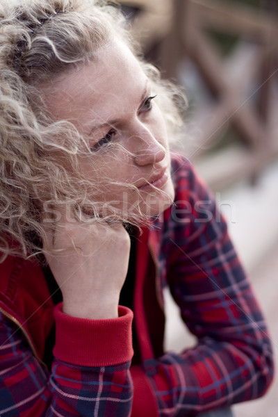 unhappy woman Stock photo © marylooo
