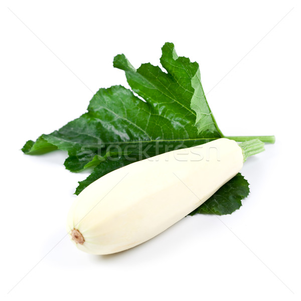 fresh zucchini with green leaf Stock photo © marylooo