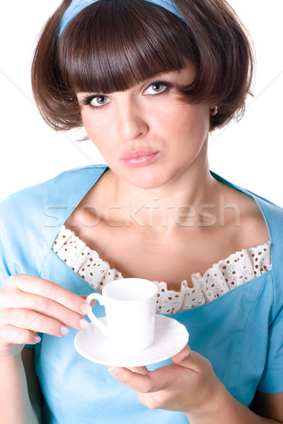 woman enjoying a cup of coffee  Stock photo © marylooo
