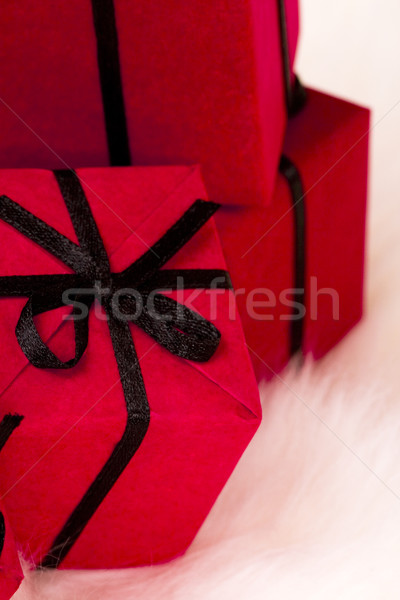 red gift boxes Stock photo © marylooo