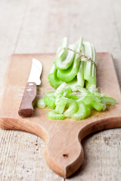 bundle of fresh green celery stems  Stock photo © marylooo