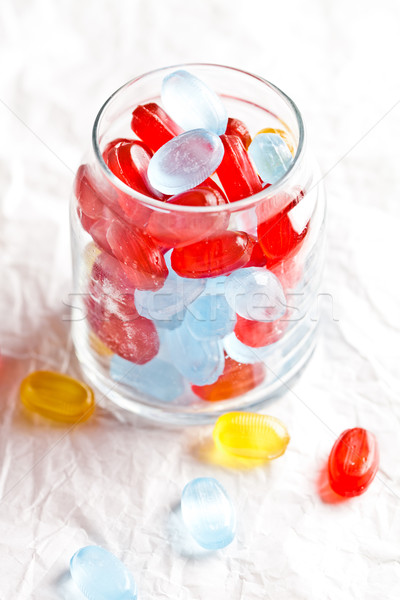 colorful candies in glass jar Stock photo © marylooo