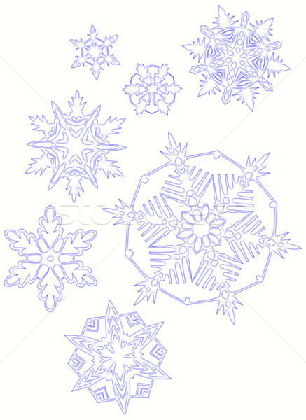 snowflakes Stock photo © marylooo