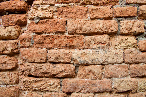 Vechi zid de cărămidă textură grunge proiect roşu Imagine de stoc © marylooo
