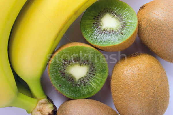 Stock photo: kiwi and banana