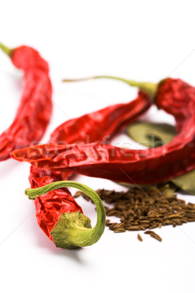 pimento, caraway and bay leaves Stock photo © marylooo