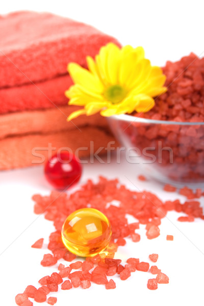 Spa produktów oleju ręczniki Zdjęcia stock © marylooo