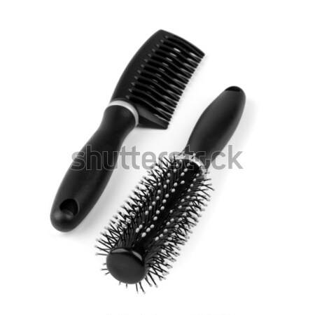 Dois moda beleza ferramentas branco escove Foto stock © marylooo