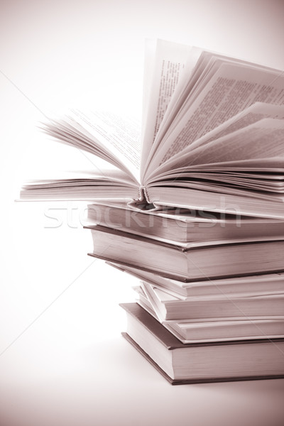 Сток-фото: книгах · монохромный · изображение · бумаги