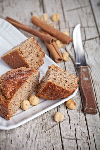 Stockfoto: Vers · oude · kaneel · rustiek · houten · tafel